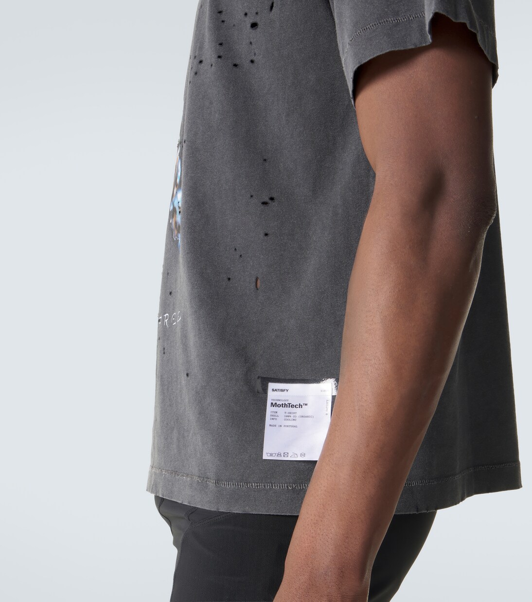 MothTech™ printed cotton jersey T-shirt | Satisfy