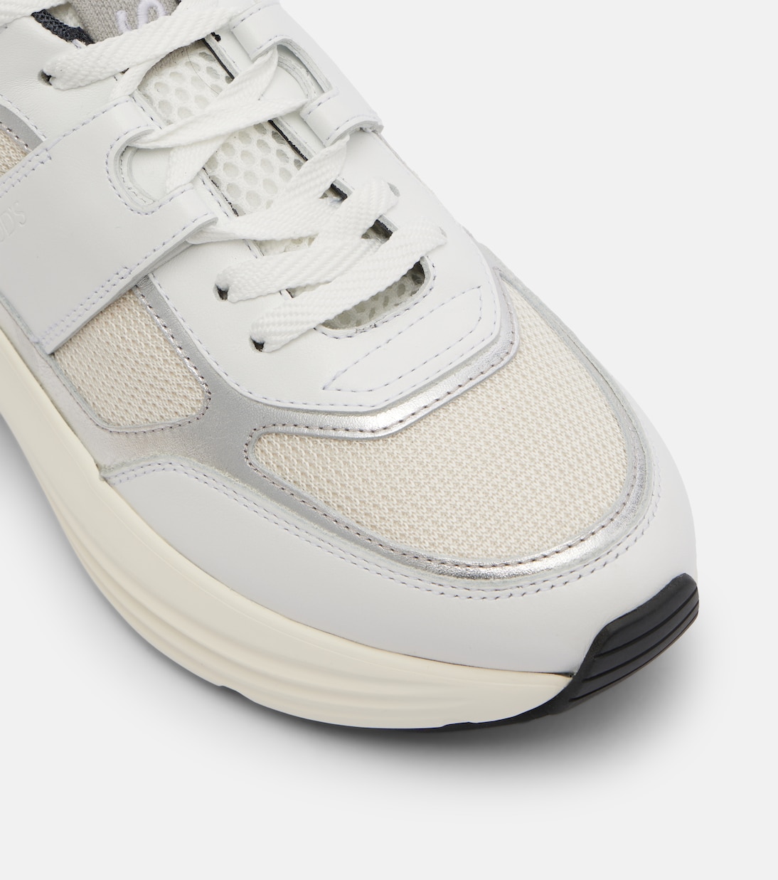 Leather-trimmed sneakers | Tod's