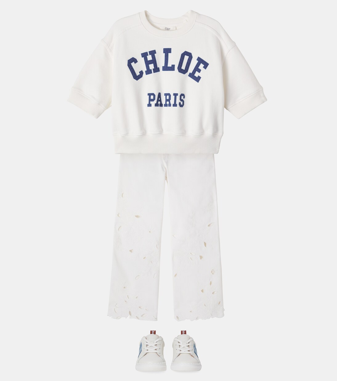 Logo cotton jersey T-shirt | Chloé Kids
