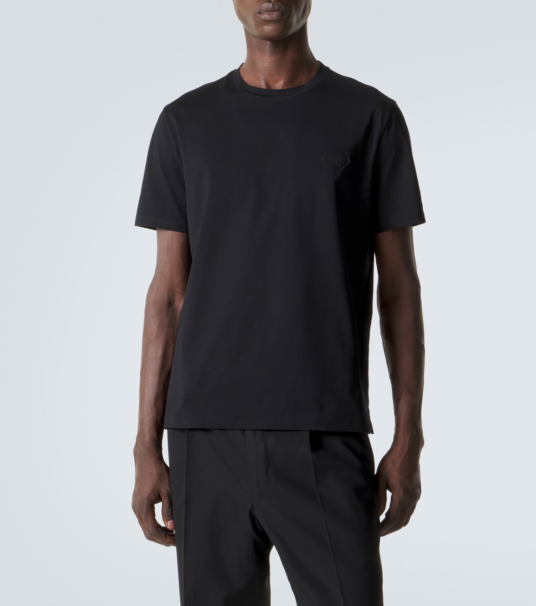 Cotton-blend jersey T-shirt | Prada