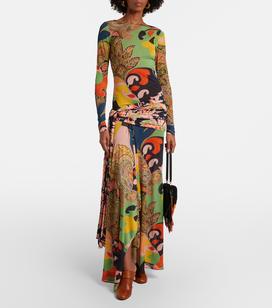 Paisley draped gown | Etro