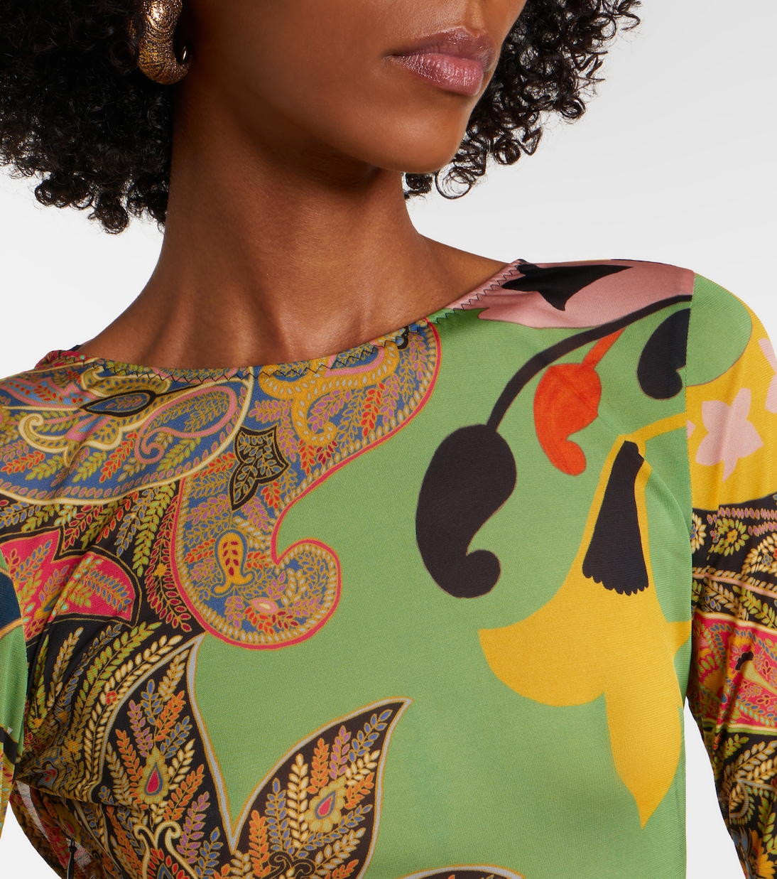 Paisley draped gown | Etro