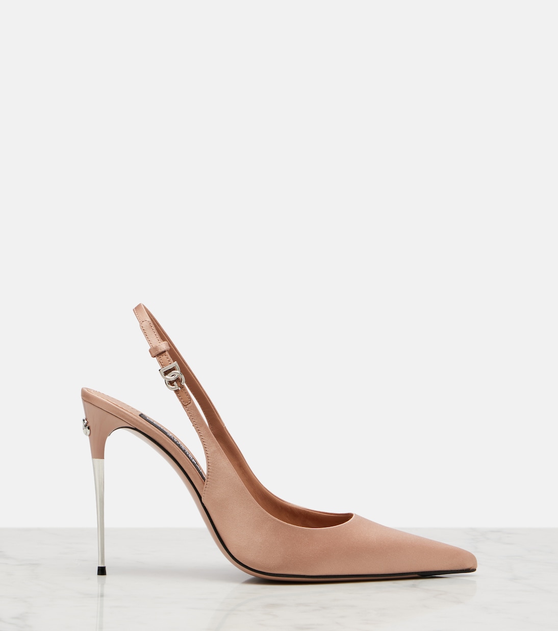 Pumps slingback DG in raso | Dolce&Gabbana