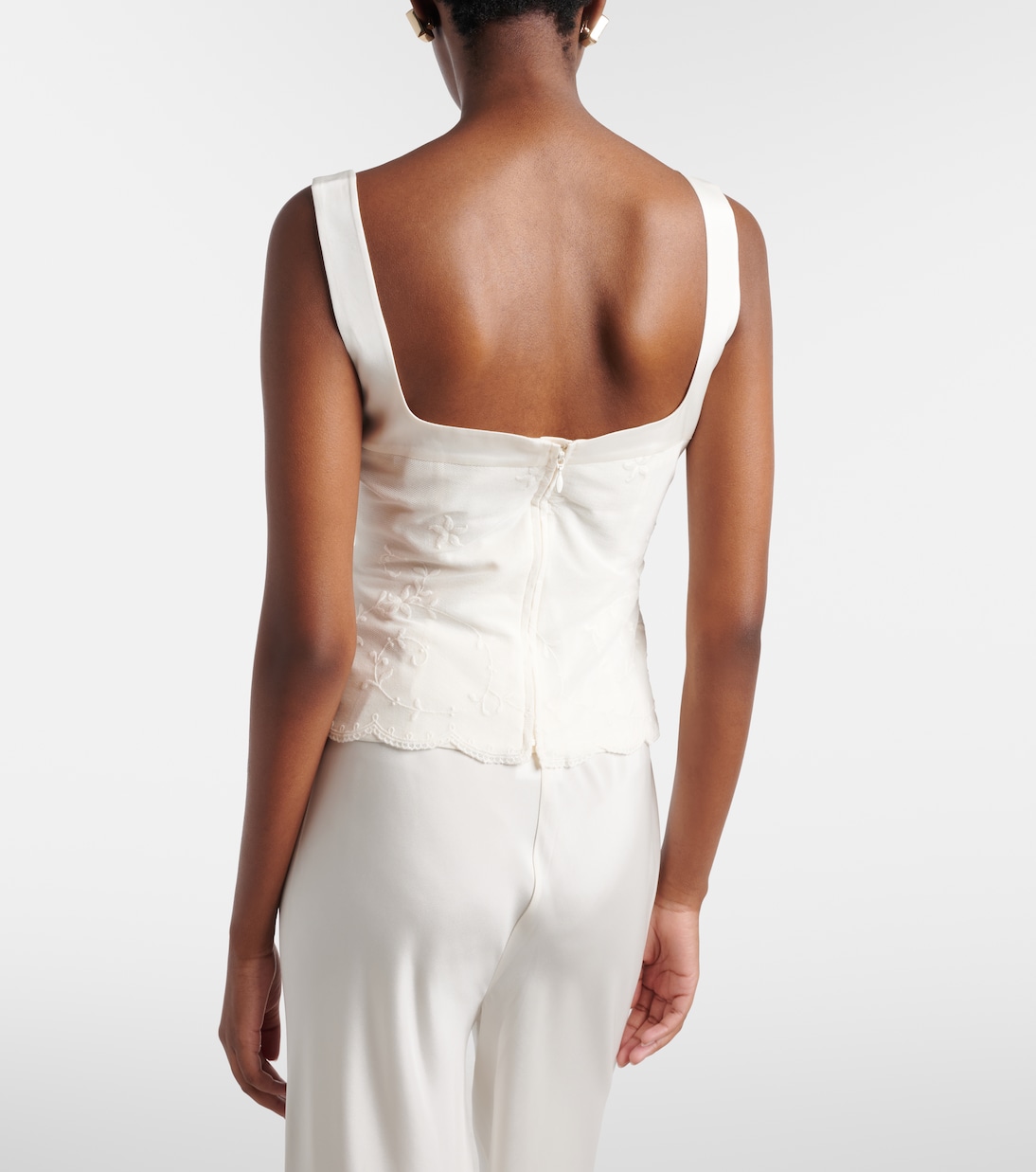 Top Cove de tul bordado | Posse