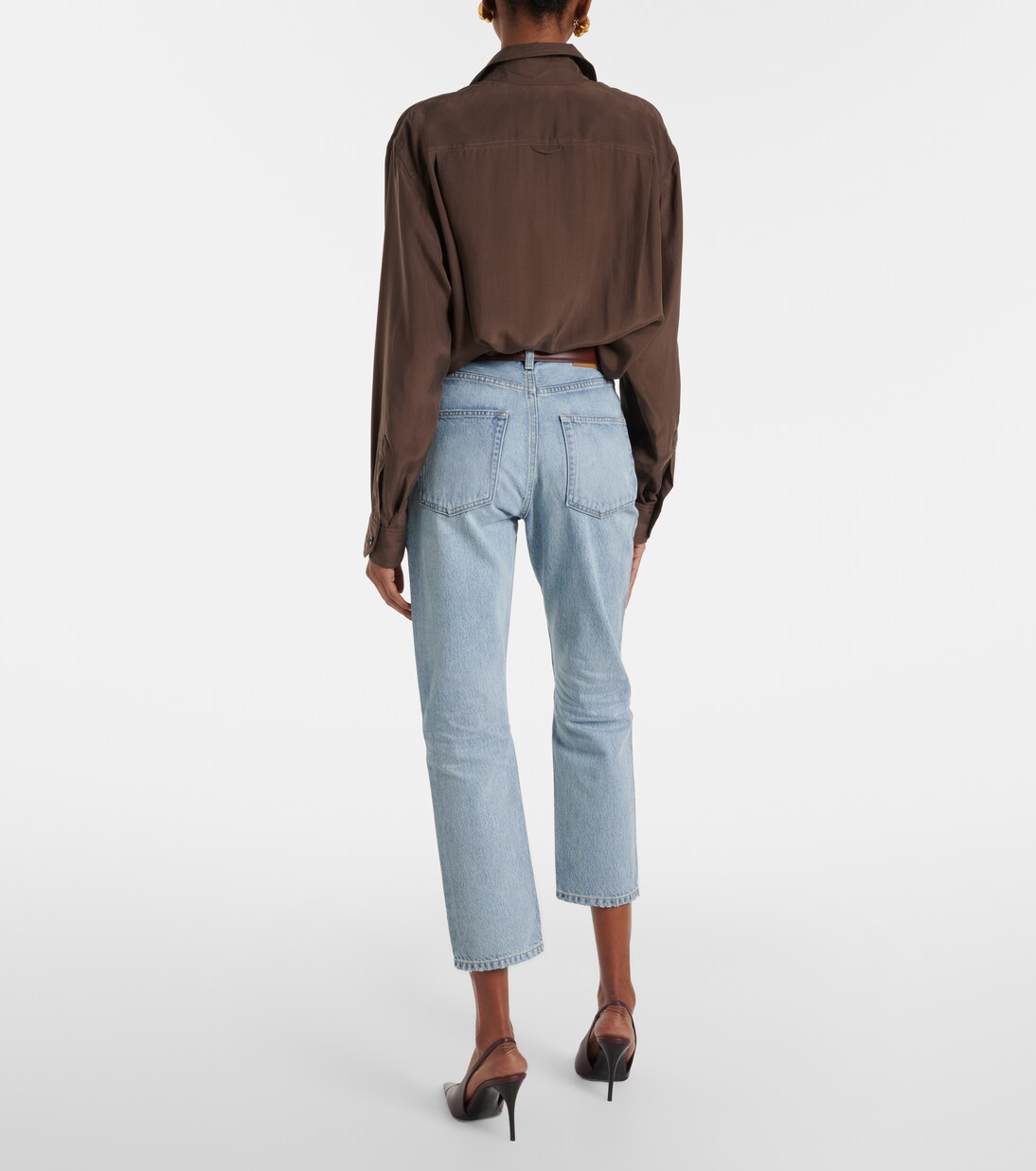 '90s cropped slim jeans | Saint Laurent