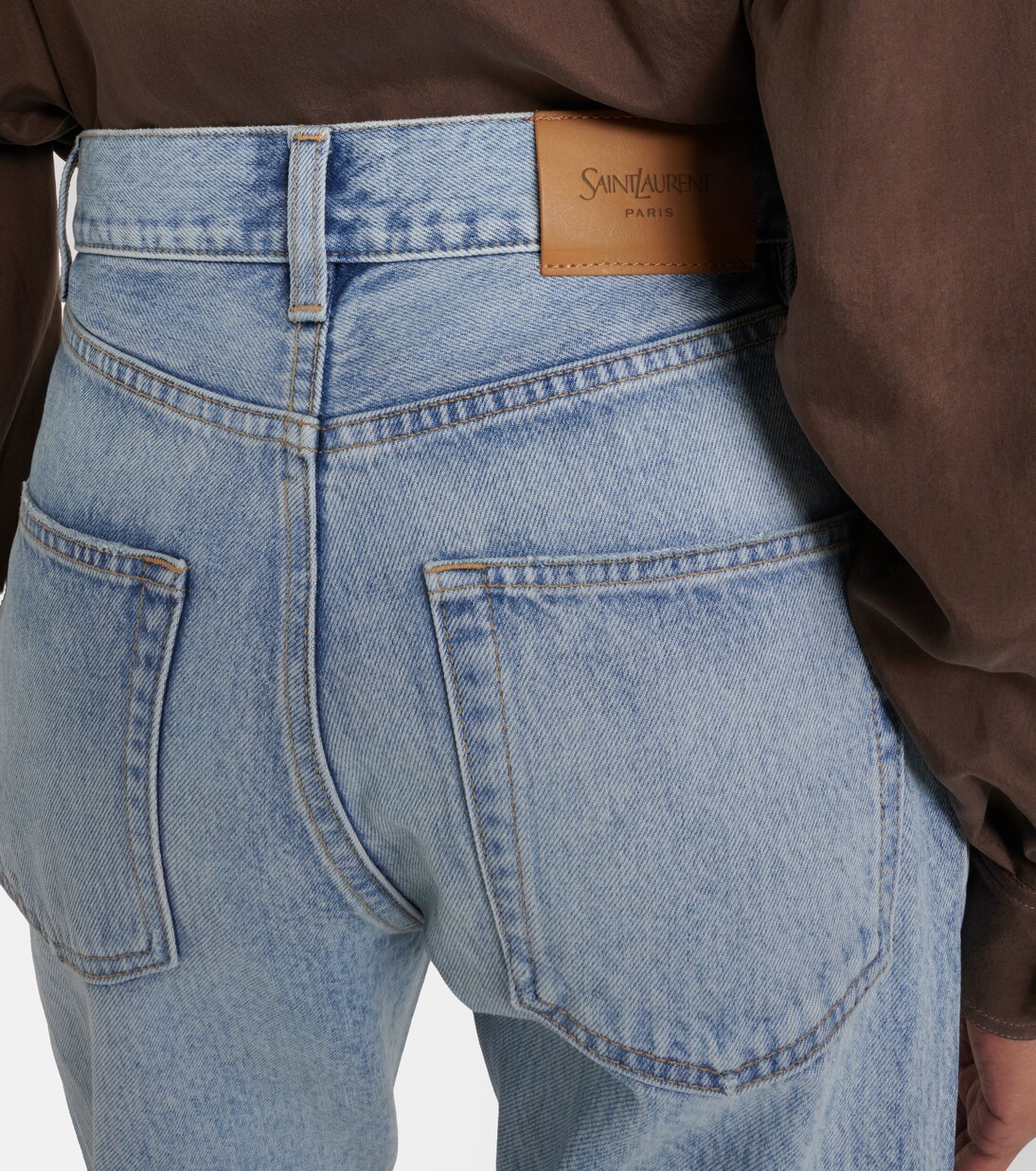 '90s cropped slim jeans | Saint Laurent