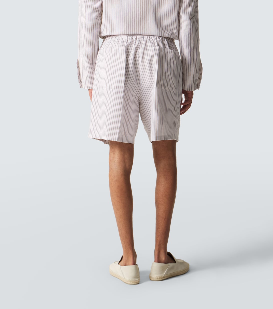 Julian striped cotton and silk shorts | Umit Benan