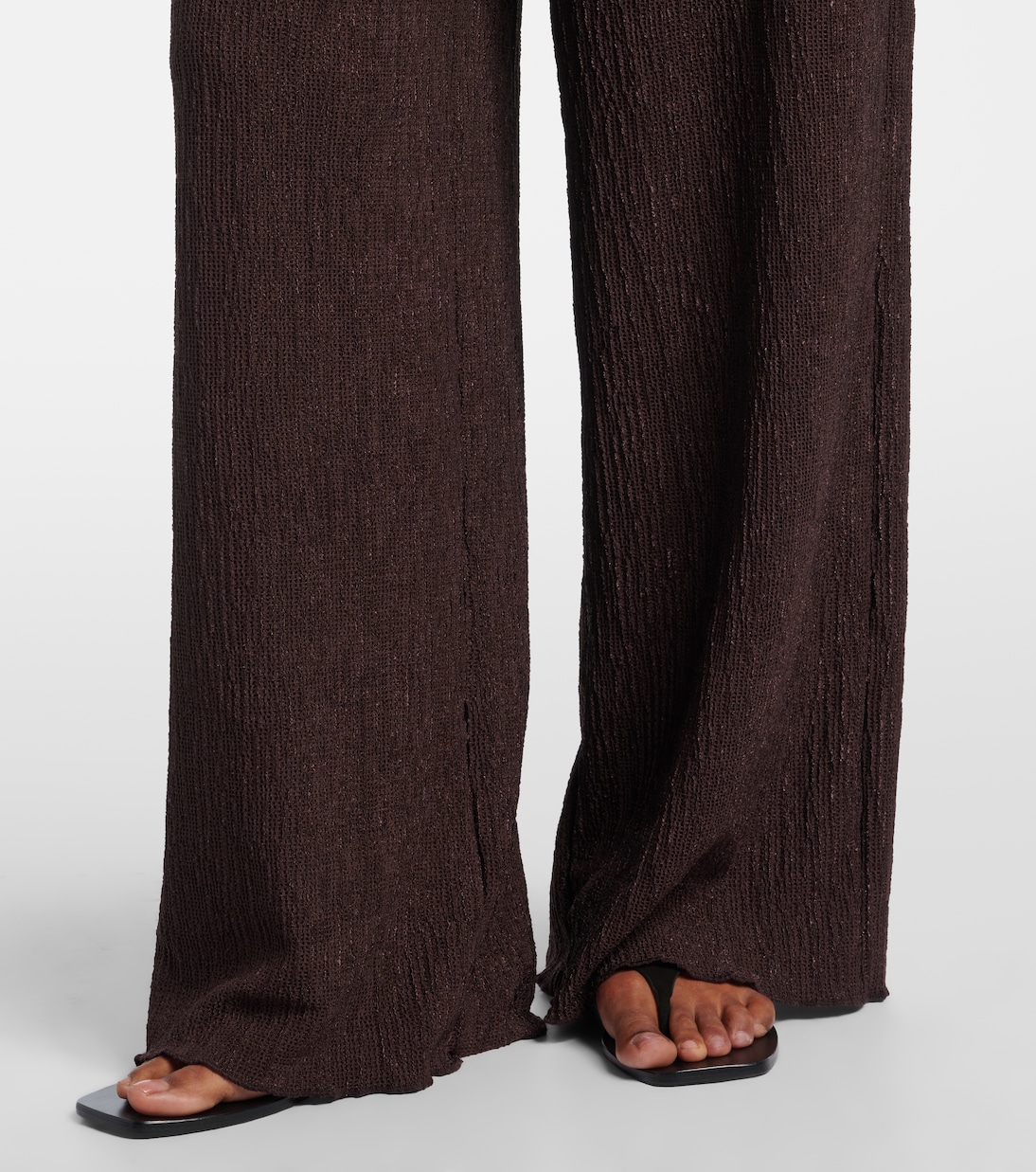 Mika seersucker wide-leg pants | Jade Swim