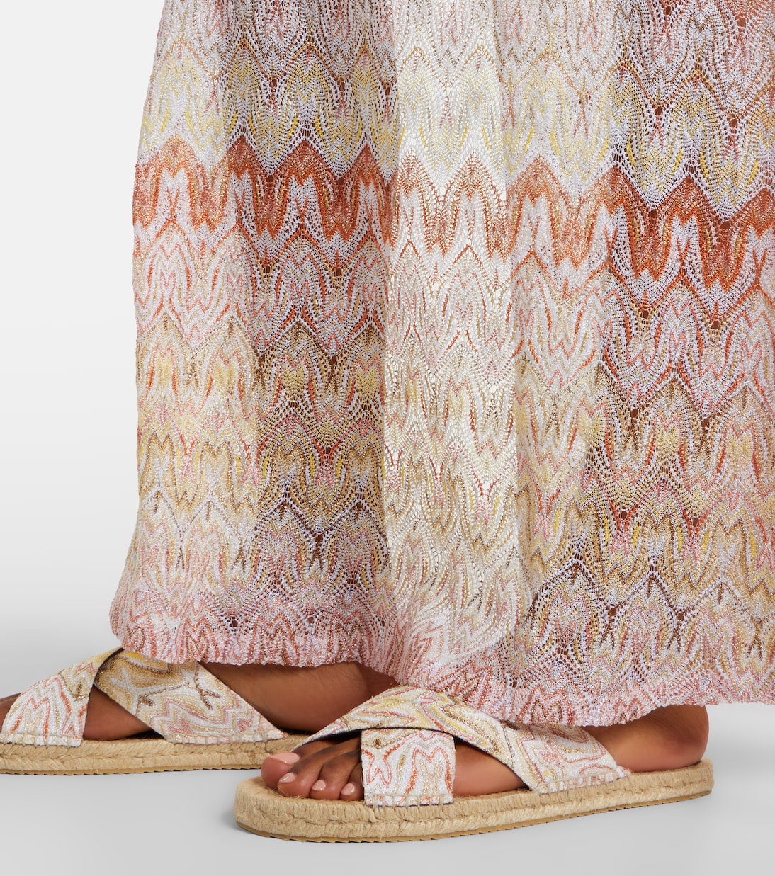 Espadrille-Sandalen Harlow aus Häkelstrick | Missoni