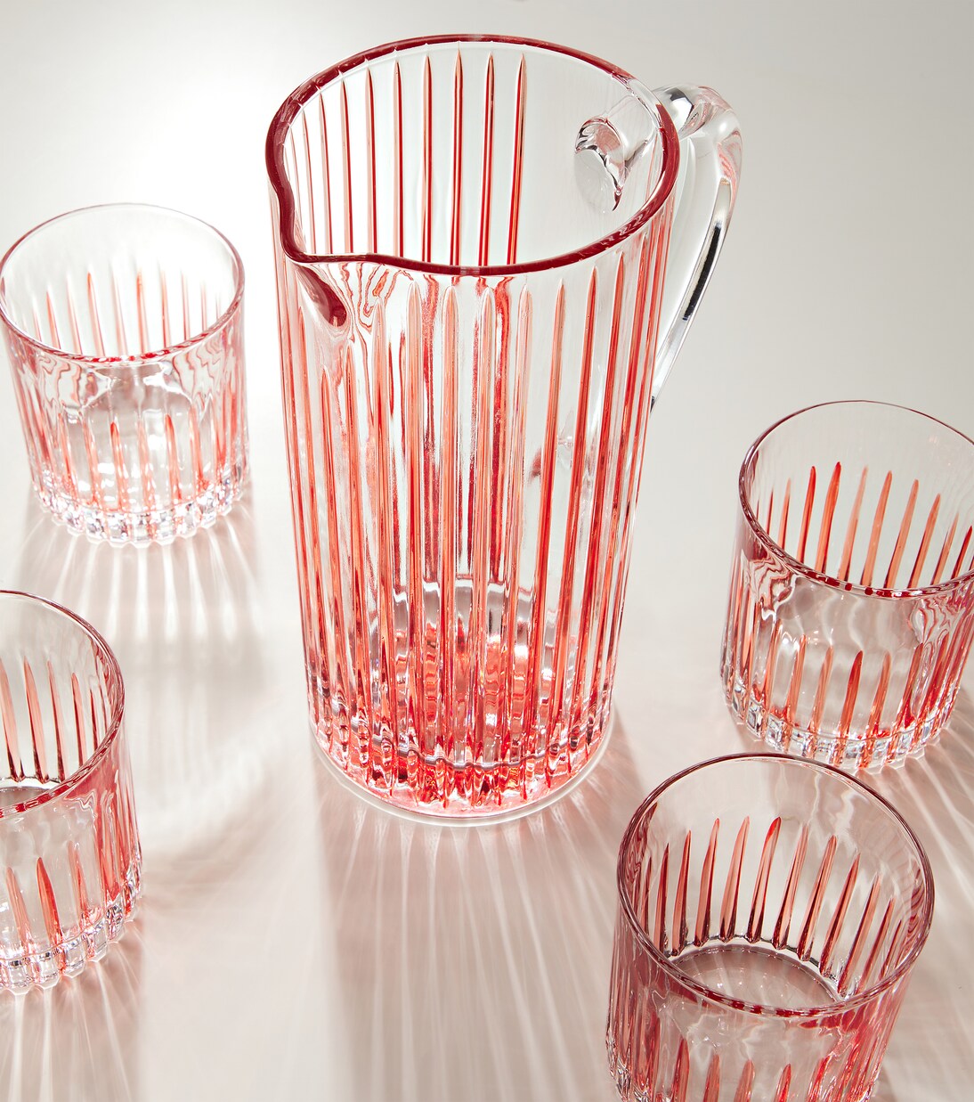 Striped crystal jug | Les-Ottomans