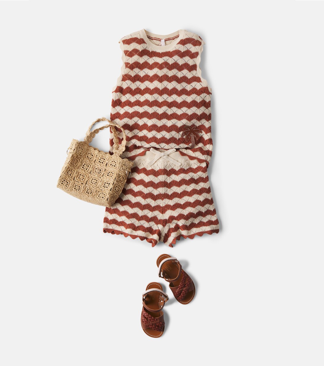 Aster cotton and linen-blend shorts | Zimmermann Kids