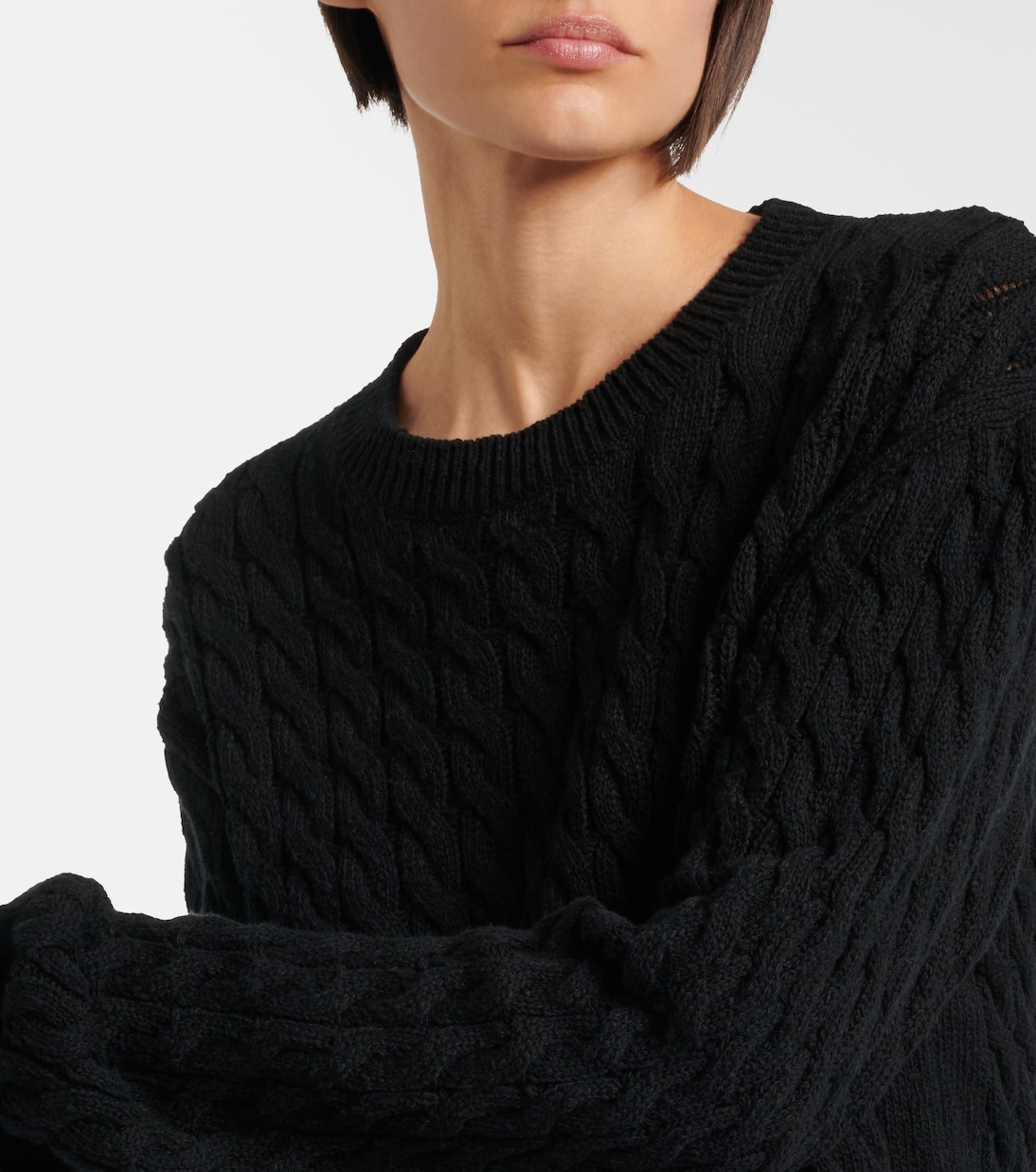 Orus cable-knit cotton and linen sweater | The Row