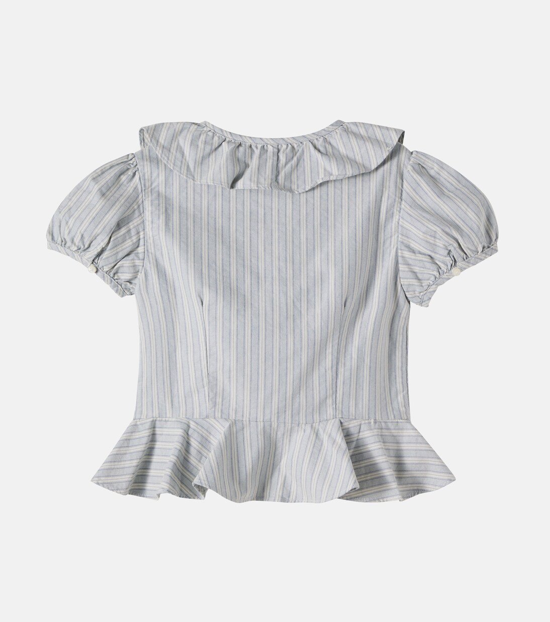 Ruffled striped cotton blouse | Polo Ralph Lauren Kids