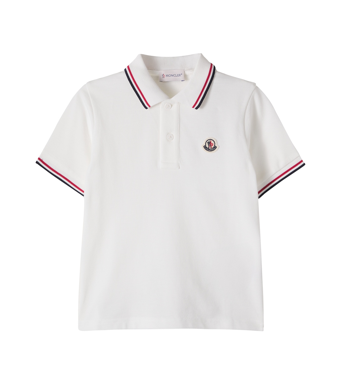 Logo cotton piqué polo shirt | Moncler Enfant
