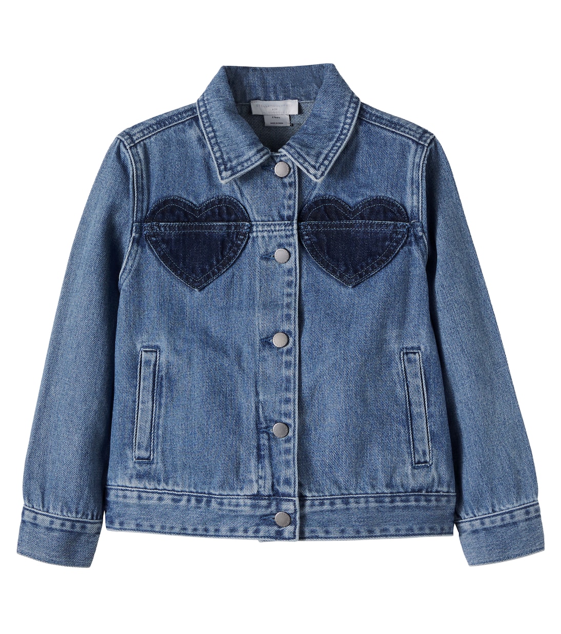 Patch-appliqué denim jacket | Stella McCartney Kids