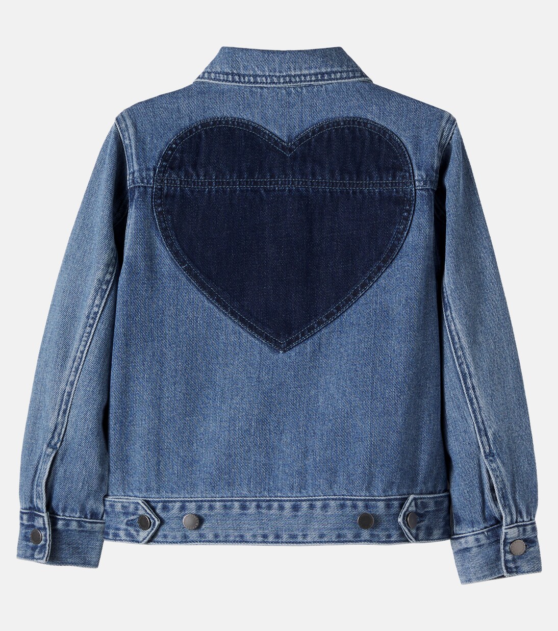 Patch-appliqué denim jacket | Stella McCartney Kids
