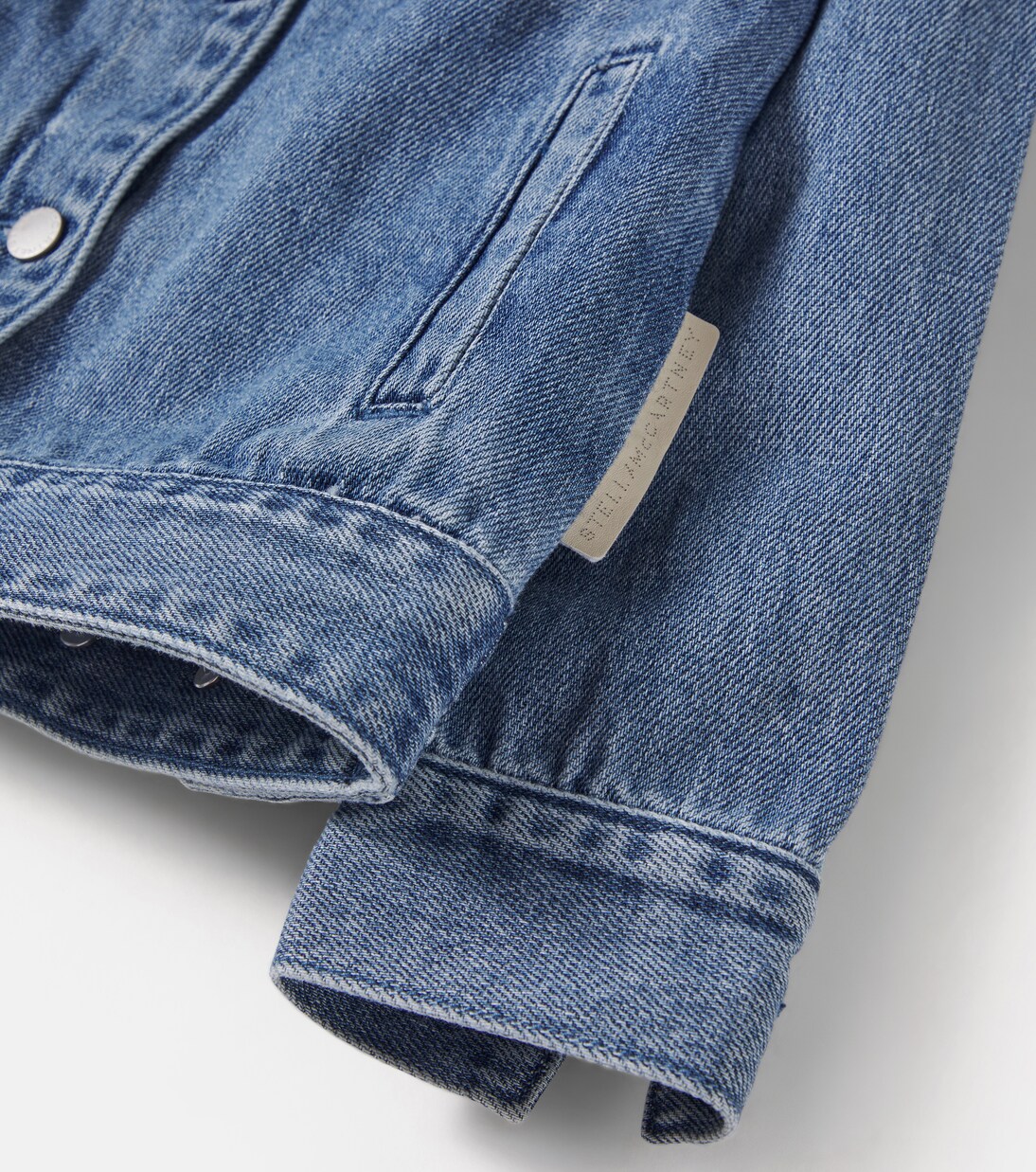 Patch-appliqué denim jacket | Stella McCartney Kids