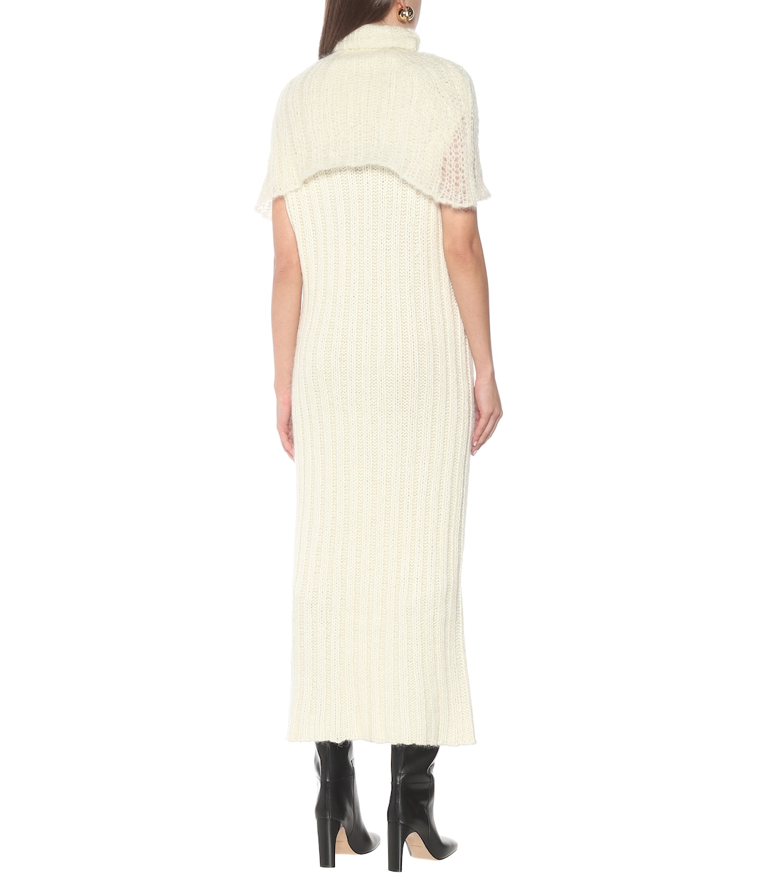 Robe longue en laine et mohair mélangés | Jil Sander