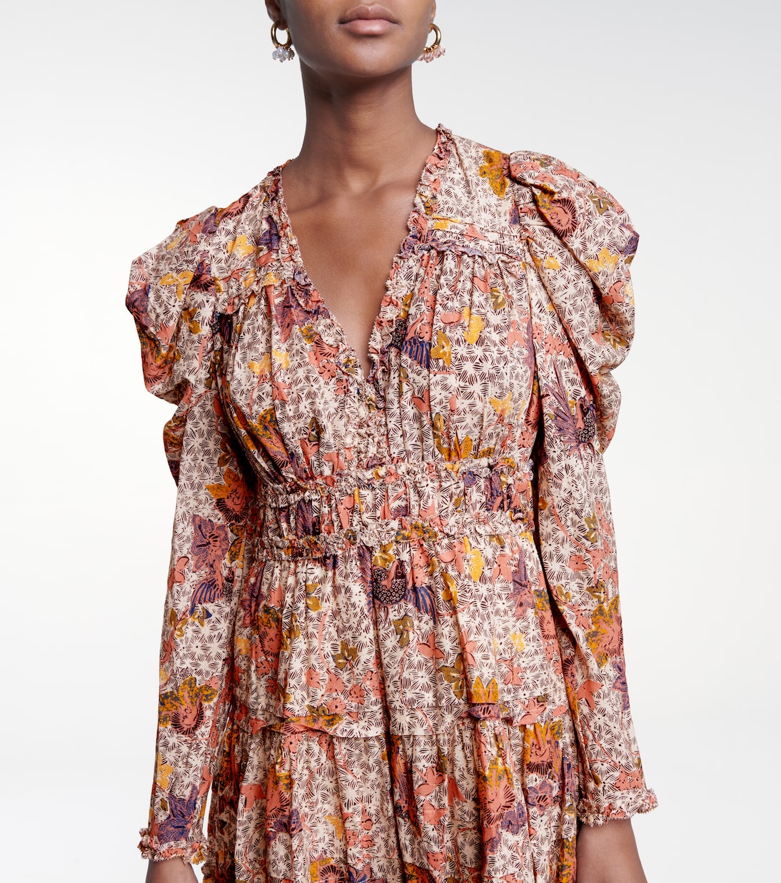 Miniabito Julie a stampa in misto cotone | Ulla Johnson