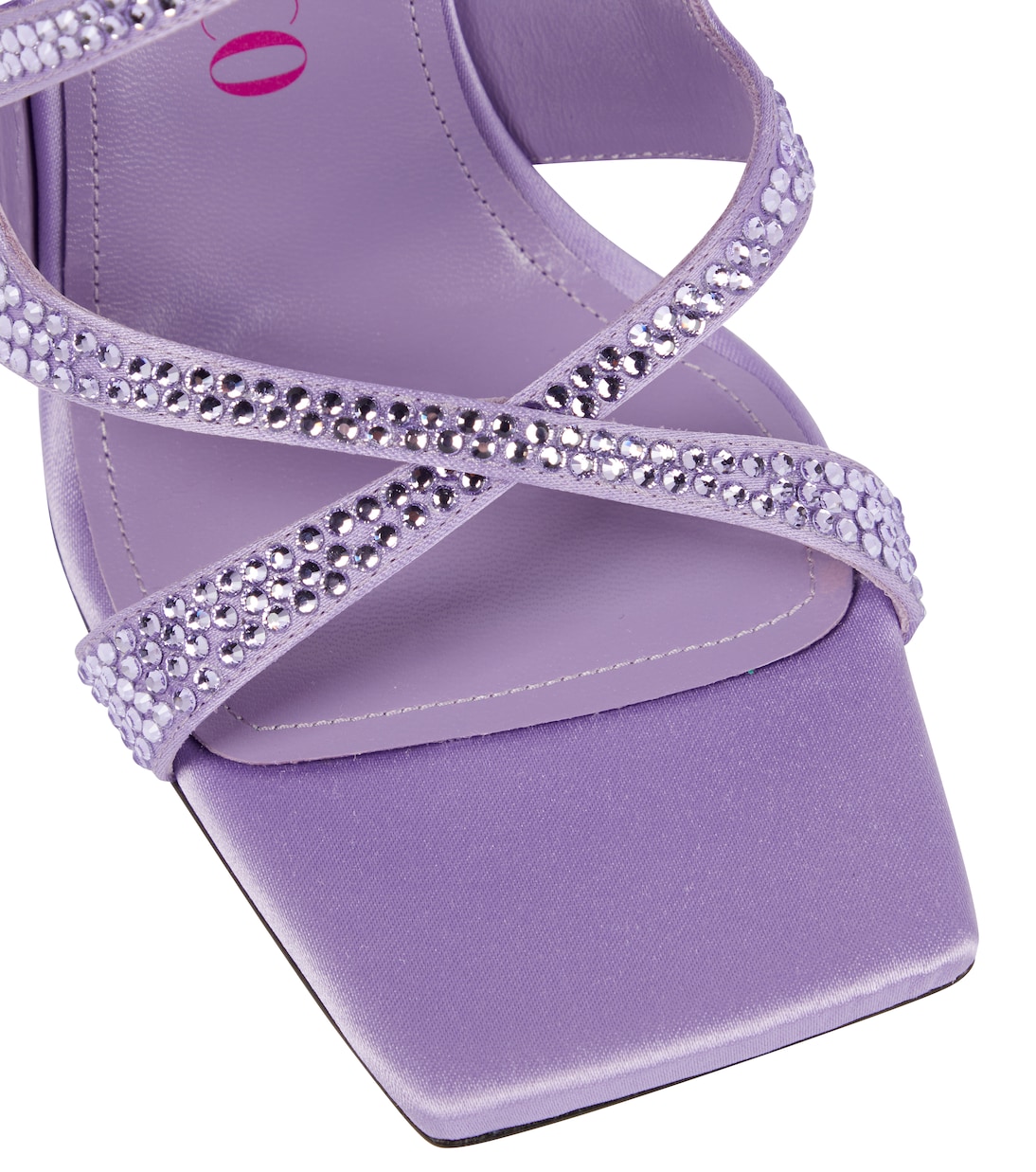 Verzierte Sandalen Flora aus Satin | The Attico