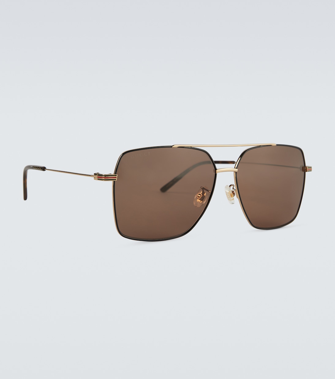 Square-frame metal sunglasses | Gucci