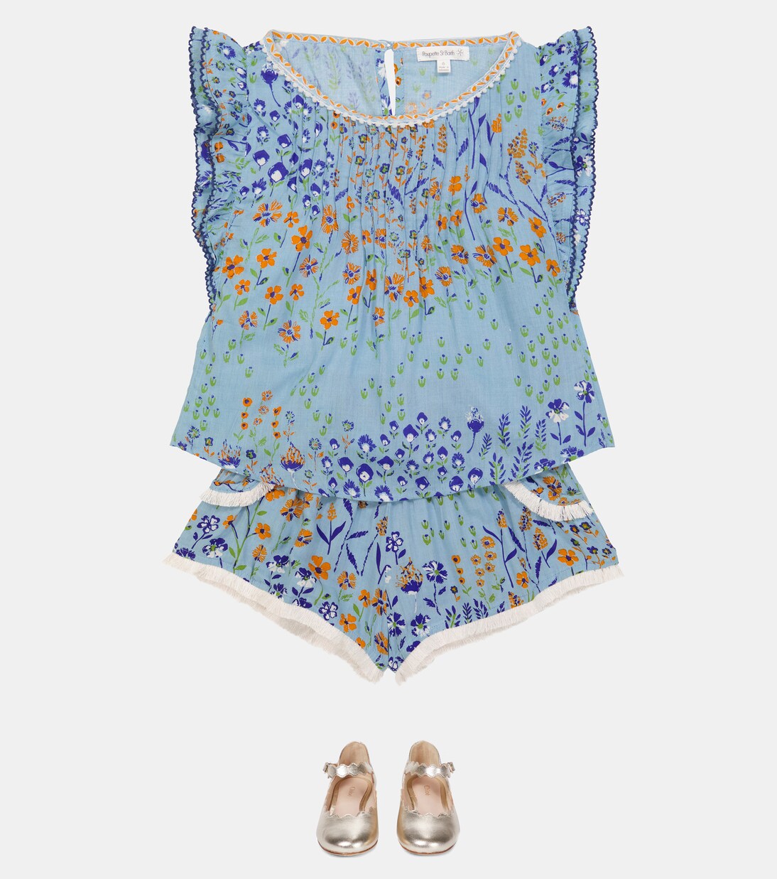 Lulu floral shorts | Poupette St Barth Kids