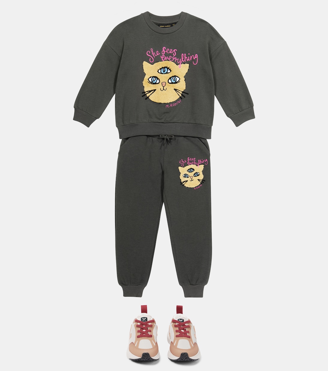 Embroidered sweatpants | Mini Rodini