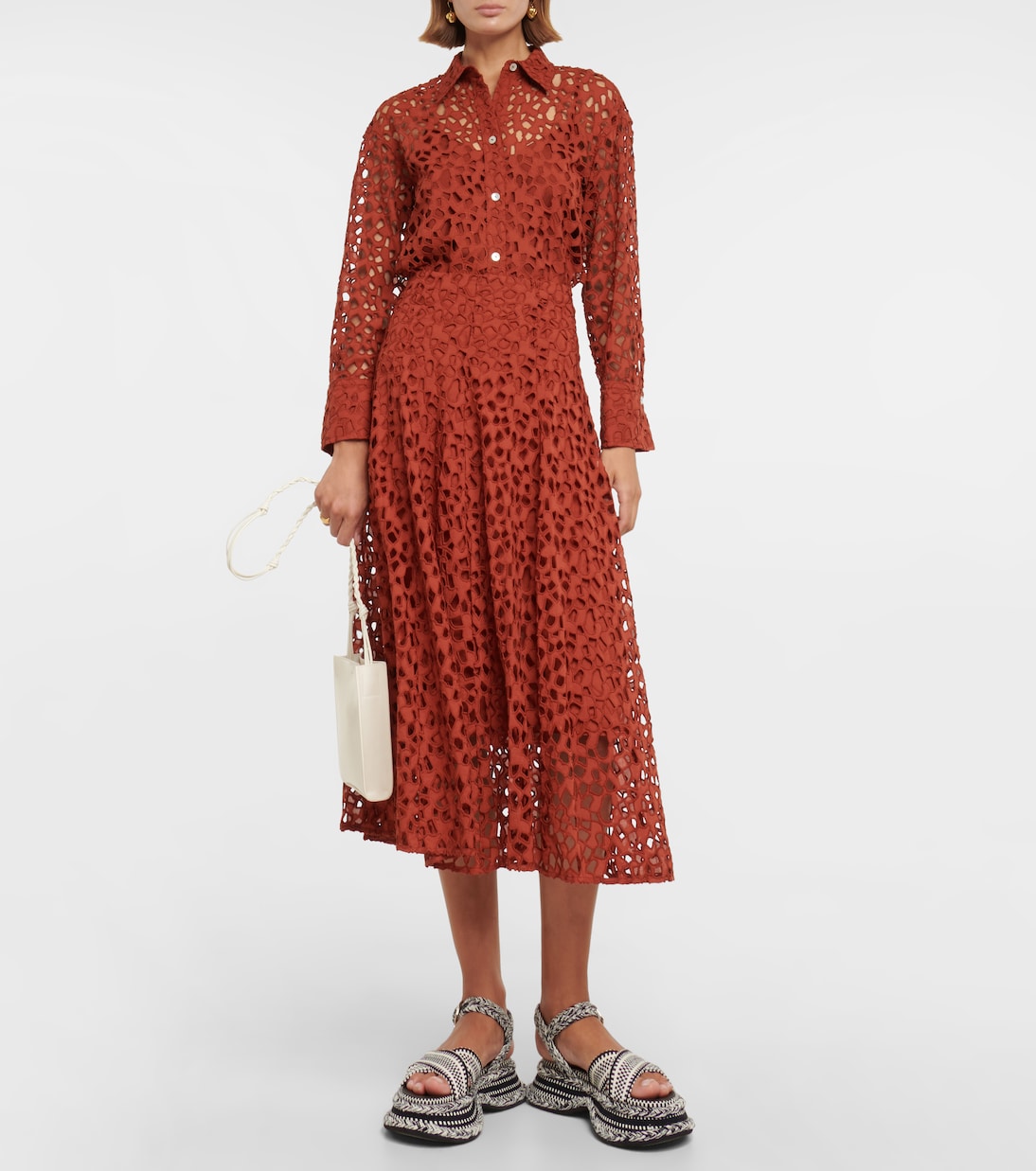 Midirock aus Baumwolle | Vince