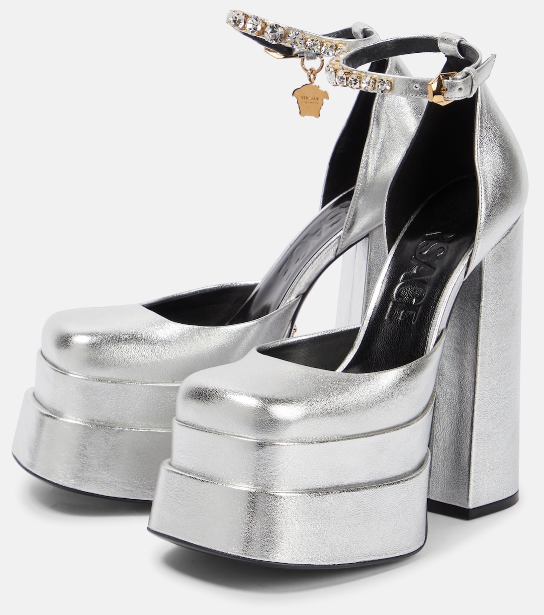Plateau-Pumps Medusa Aevitas aus Leder | Versace