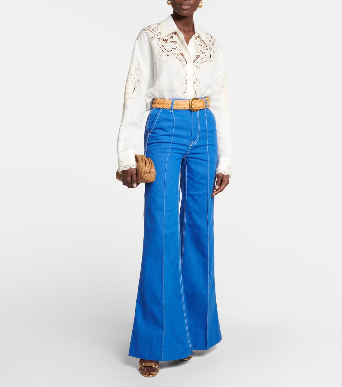 High Tide high-rise flared jeans | Zimmermann