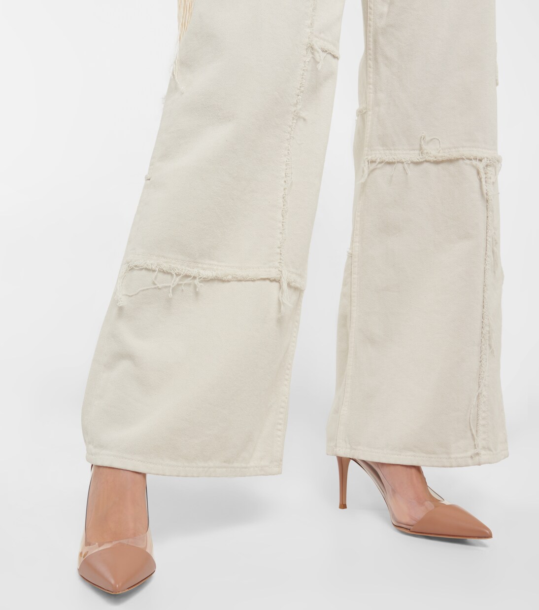 Escarpins Plexi 85 en cuir et PVC | Gianvito Rossi