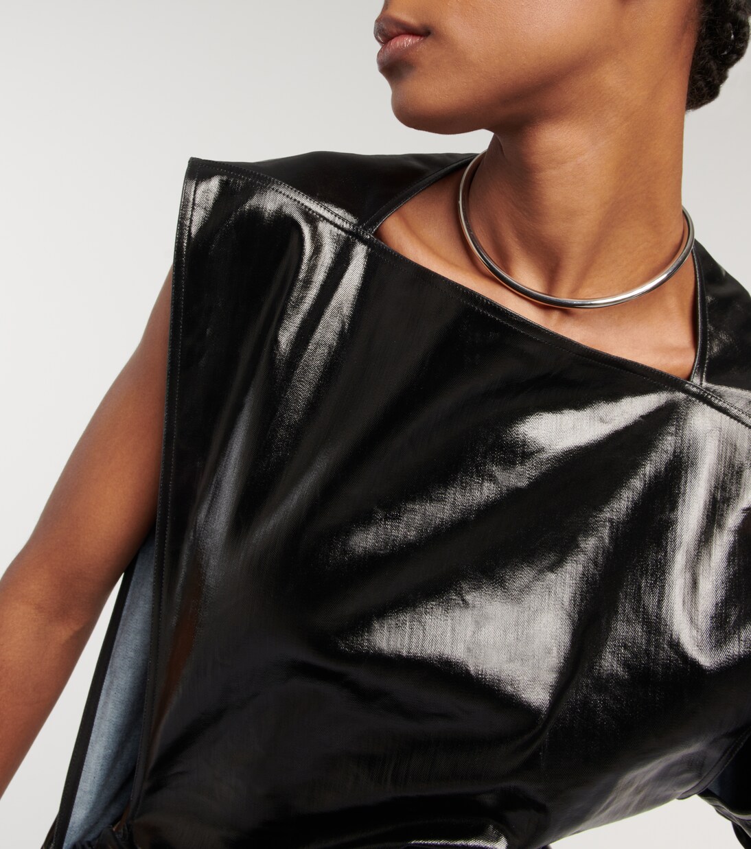 Beschichtete Robe aus Denim | Rick Owens