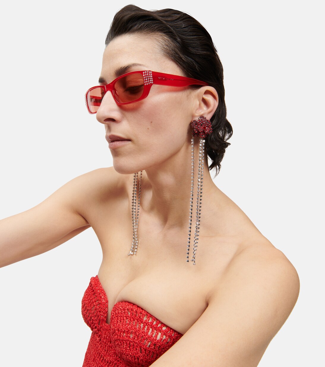 X Linda Farrow Eckige Sonnenbrille | Magda Butrym