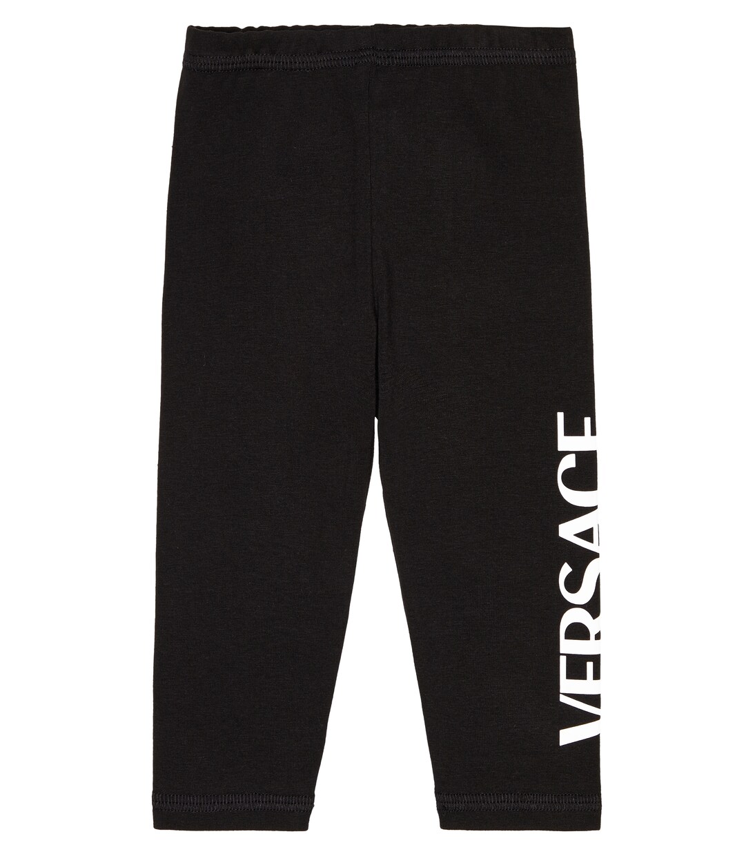 Baby logo cotton-blend jersey leggings | Versace Kids
