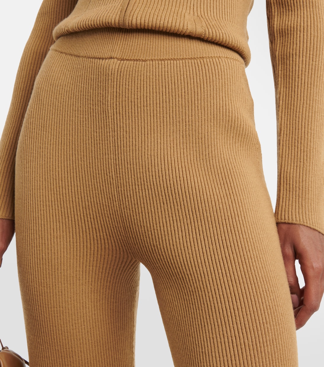 Pantalon évasé en laine mélangée | Joseph