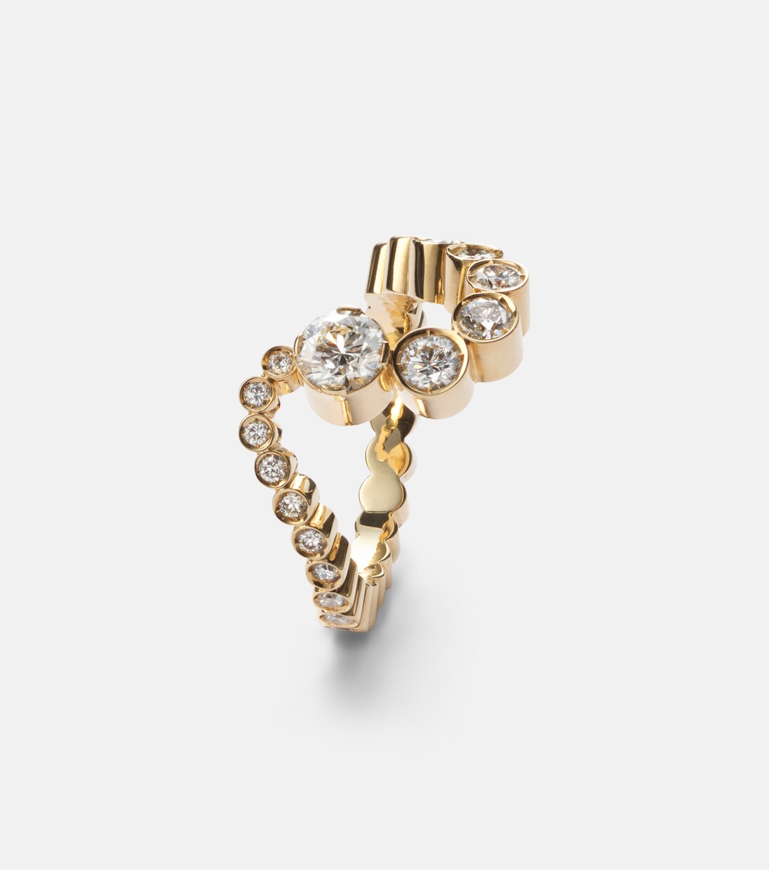 Grand Ensemble Ocean 18kt gold ring with diamonds  | Sophie Bille Brahe