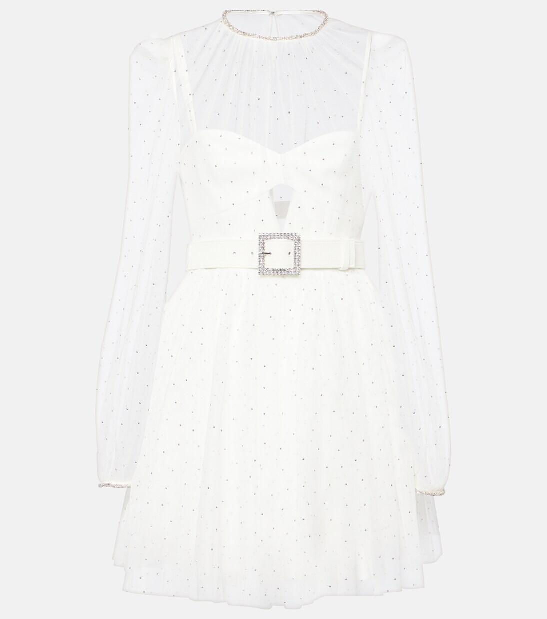 Bridal Mirabella embellished minidress | Rebecca Vallance