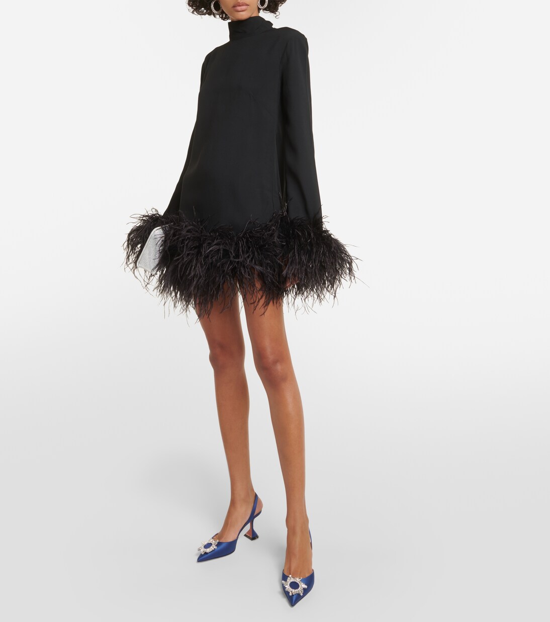 Piccolo Ubud feather-trimmed minidress | Taller Marmo