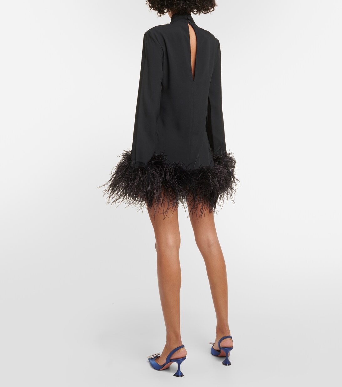 Piccolo Ubud feather-trimmed minidress | Taller Marmo