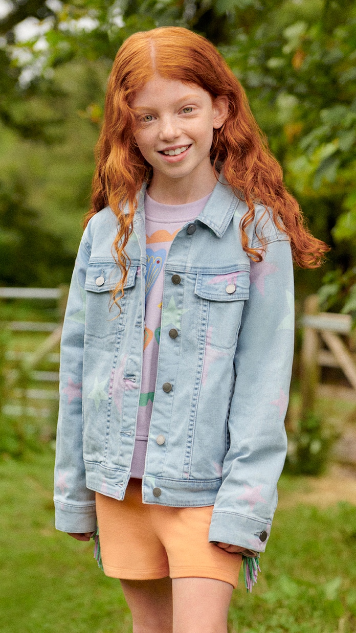Bedruckte Jeansjacke | Stella McCartney Kids