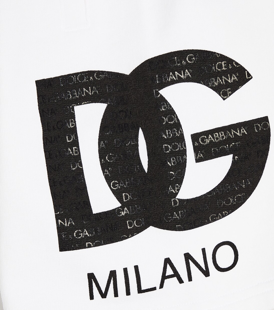 Shorts in jersey di cotone con logo | Dolce&Gabbana Kids