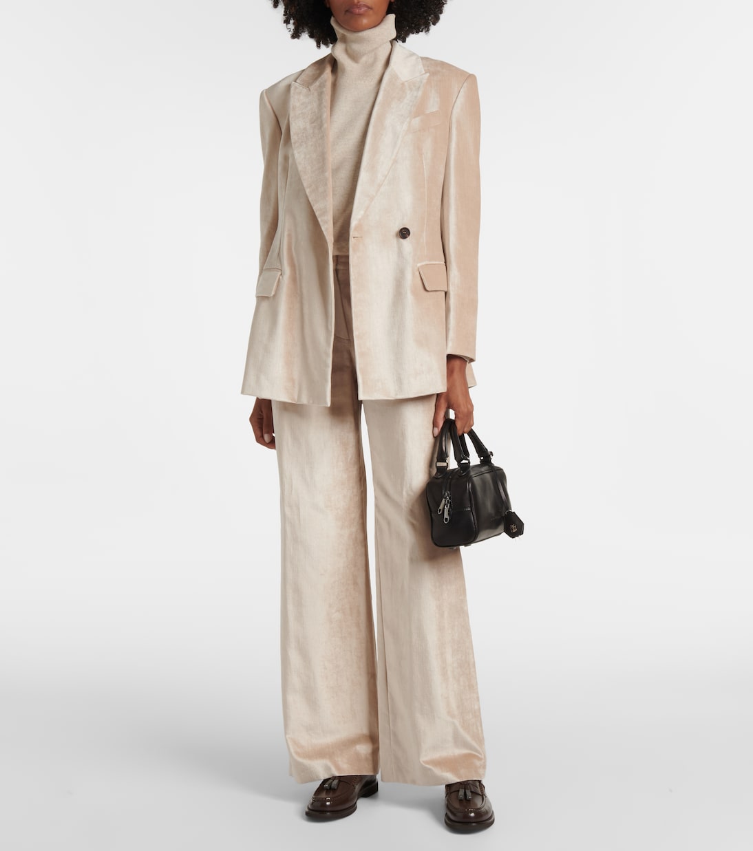 Weite Hose aus einem Baumwollgemisch | Brunello Cucinelli