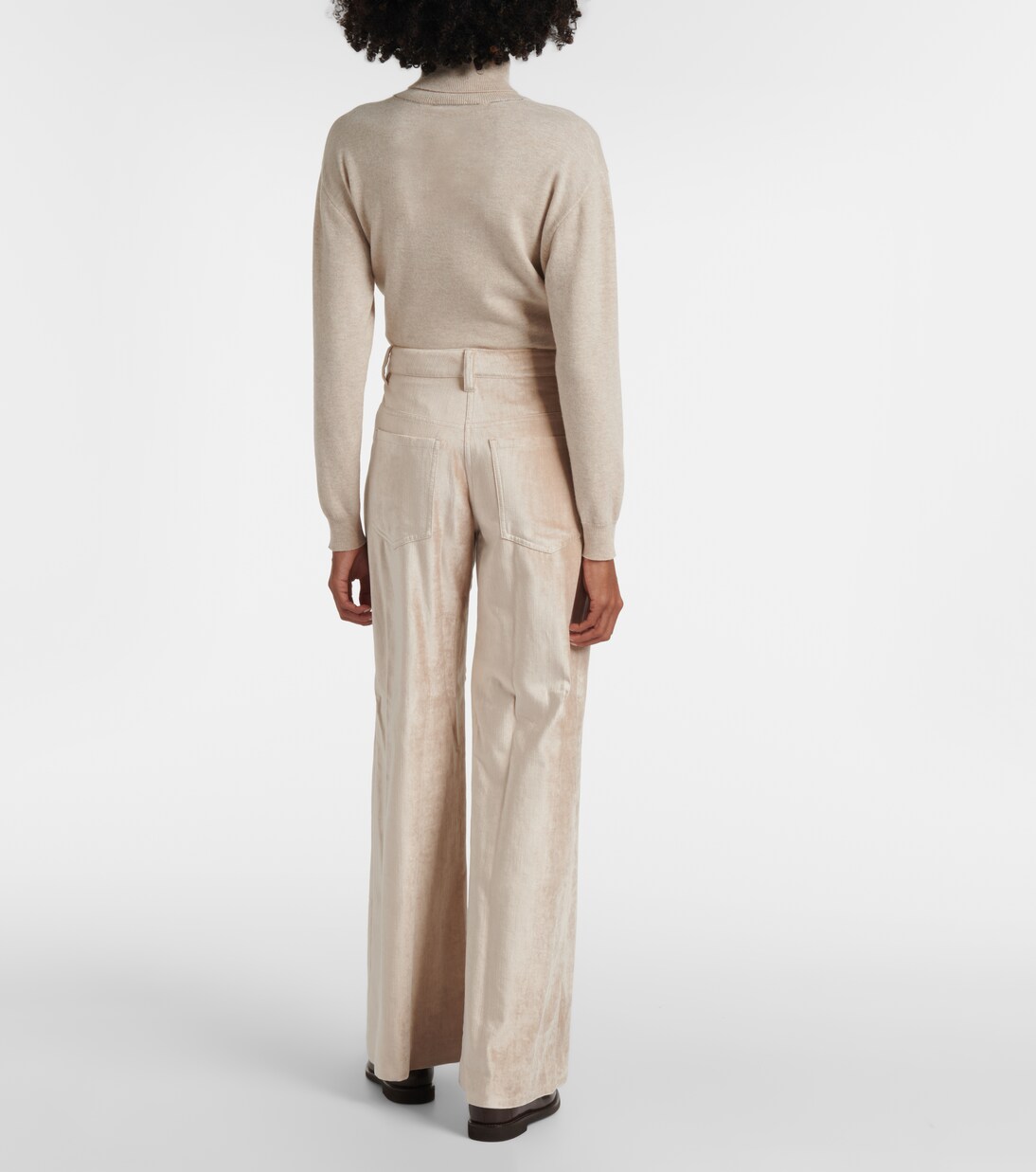 Weite Hose aus einem Baumwollgemisch | Brunello Cucinelli