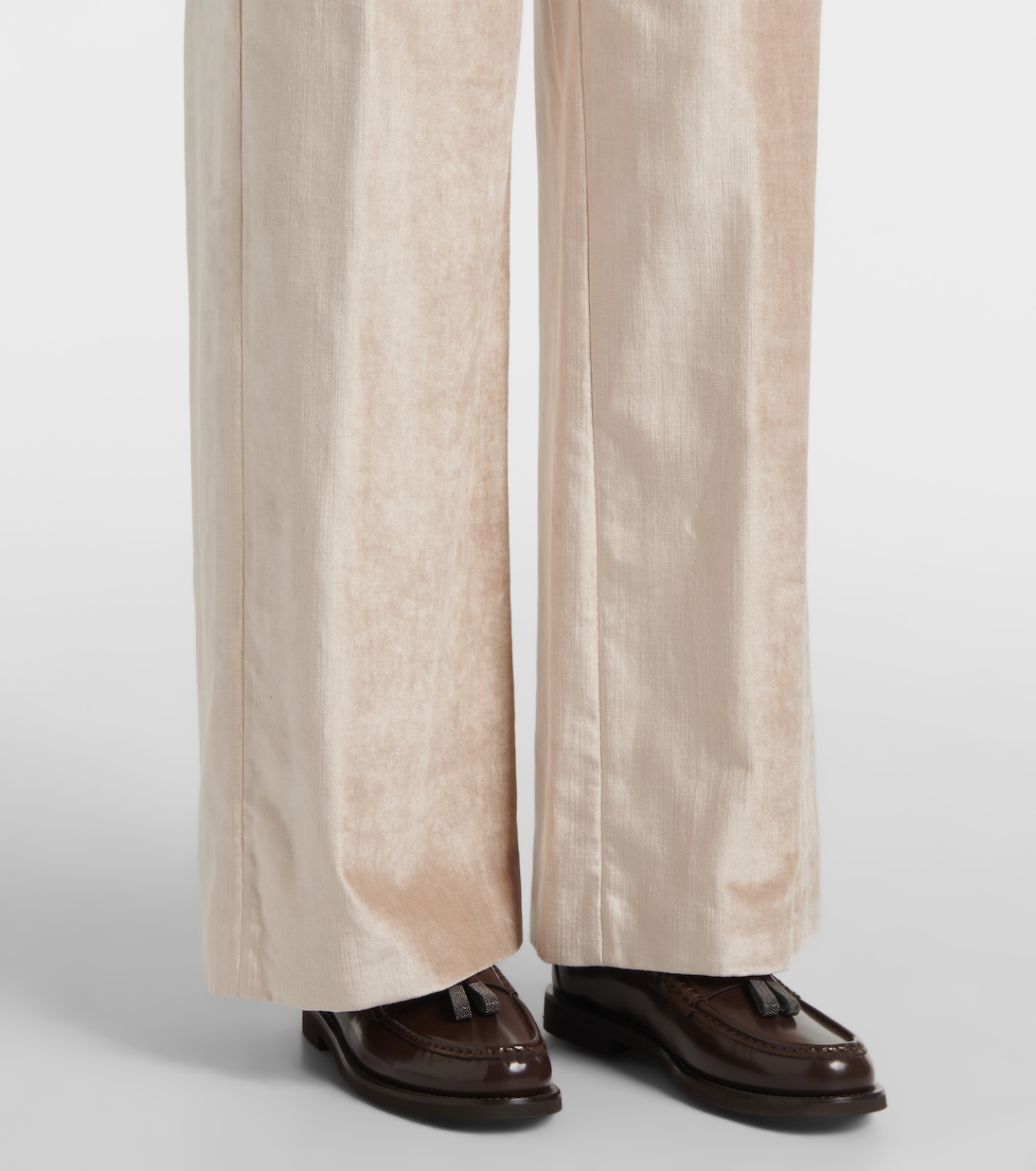 Weite Hose aus einem Baumwollgemisch | Brunello Cucinelli