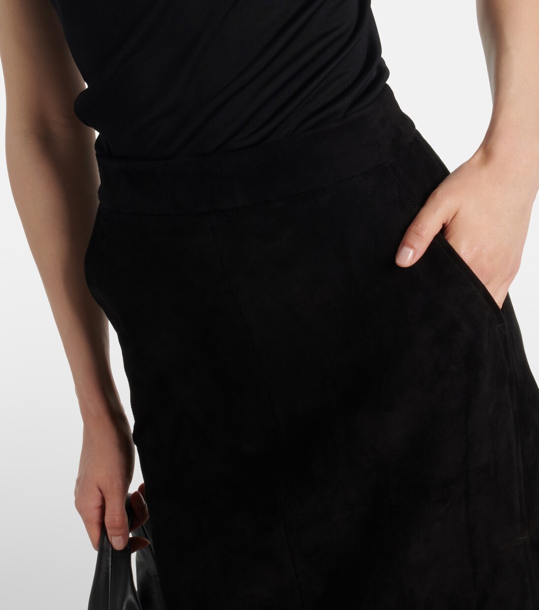 Midirock Taylor aus Veloursleder | Stouls