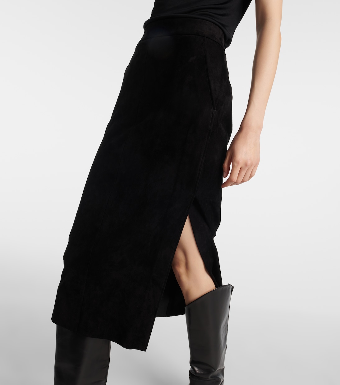 Midirock Taylor aus Veloursleder | Stouls