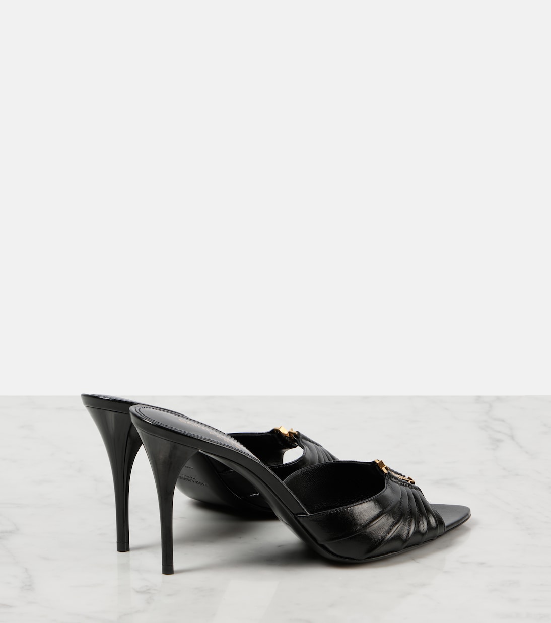 Mules Babylone 90 en cuir | Saint Laurent