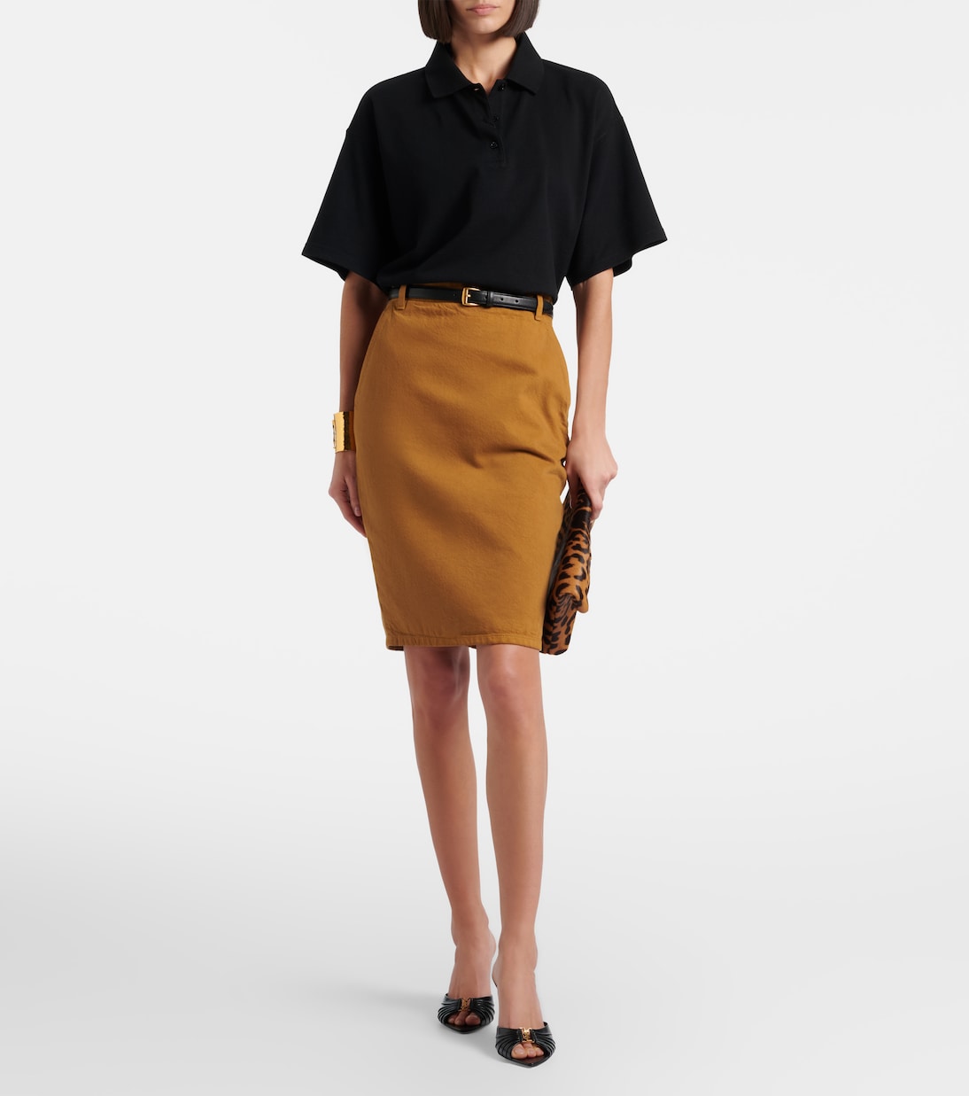 Mules Babylone 90 en cuir | Saint Laurent