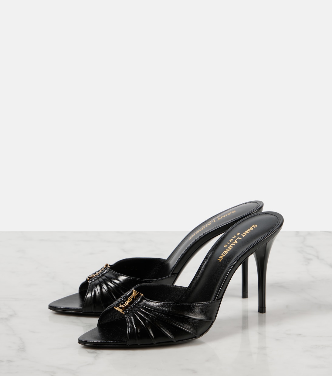 Mules Babylone 90 en cuir | Saint Laurent