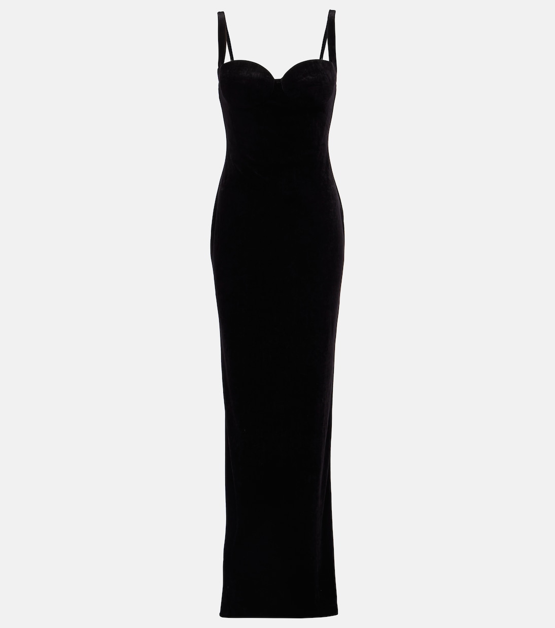Bustier-Robe aus Samt | Balenciaga
